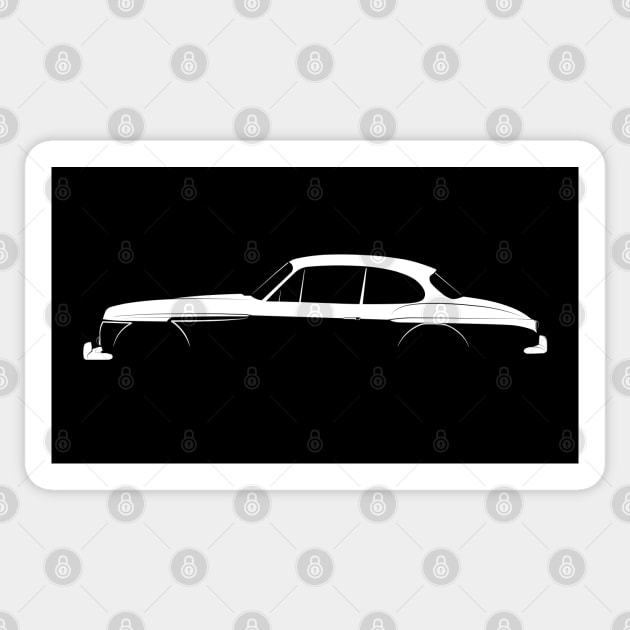 Jensen C-V8 Silhouette Sticker by Car-Silhouettes